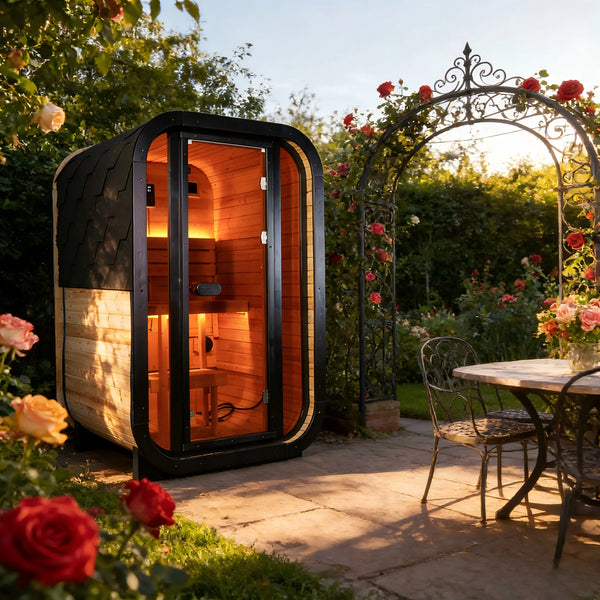 1–2 Person Outdoor Traditional Steam Sauna – Spruce Wood